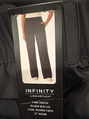 NFINITY Men's Relaxed Wide-Leg Dress Pants - Black